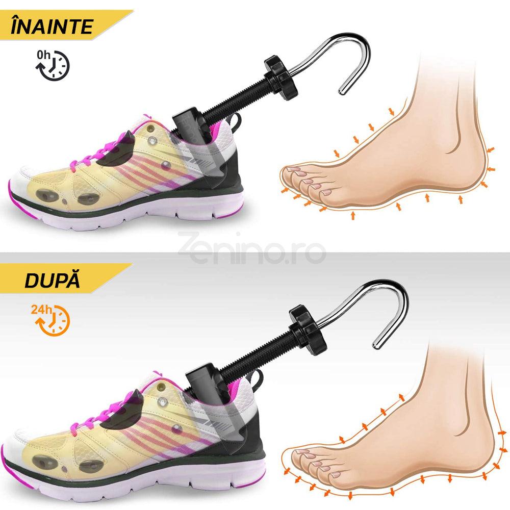 Set of 2 Adjustable Shoe Stretchers/Shoe Lasts, Widening and Lengthening, Size
