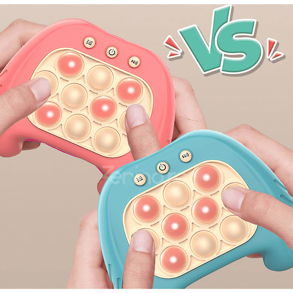 Pop It Interactive Console, 4 Game Modes, Antistress, Portable, Compact, with Batteries, Premium ABS, Silicone, for All Ages