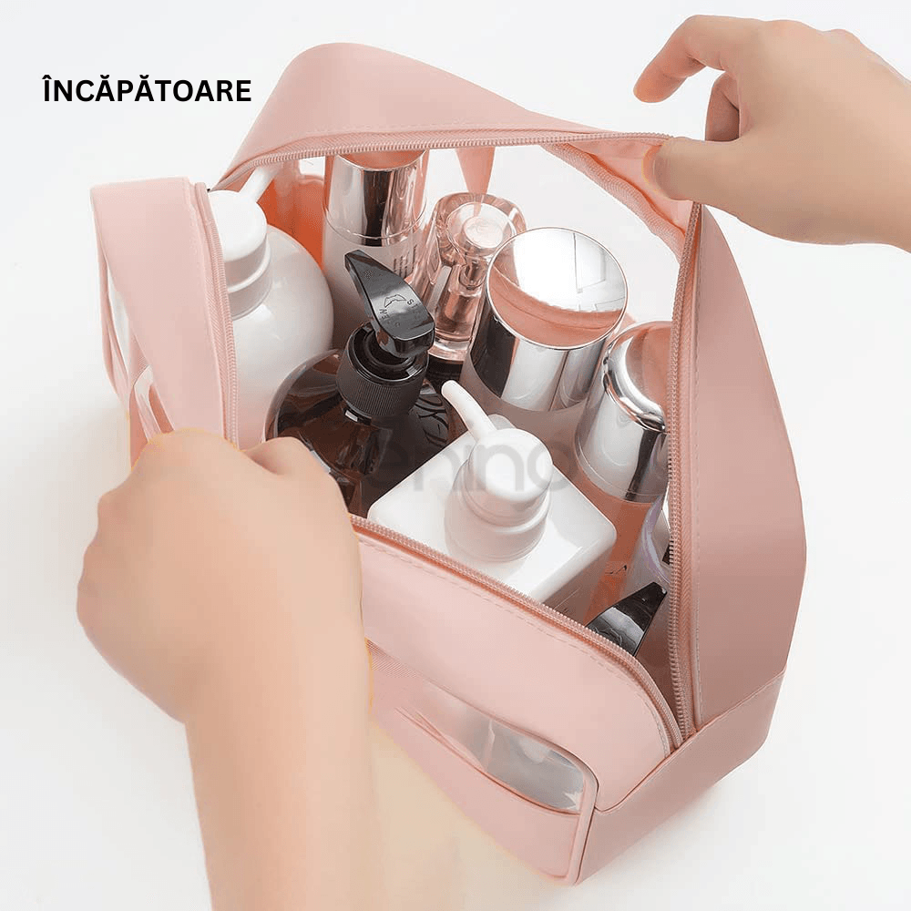Geanta Organizare Cosmetice, pentru Calatorii, Fermoar, Impermeabila