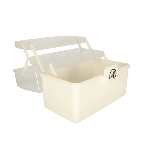 Organizator Medicamente, 3 Compartimente, Rafturi Pliabile, Portabil, Inchidere Securizata, Crem