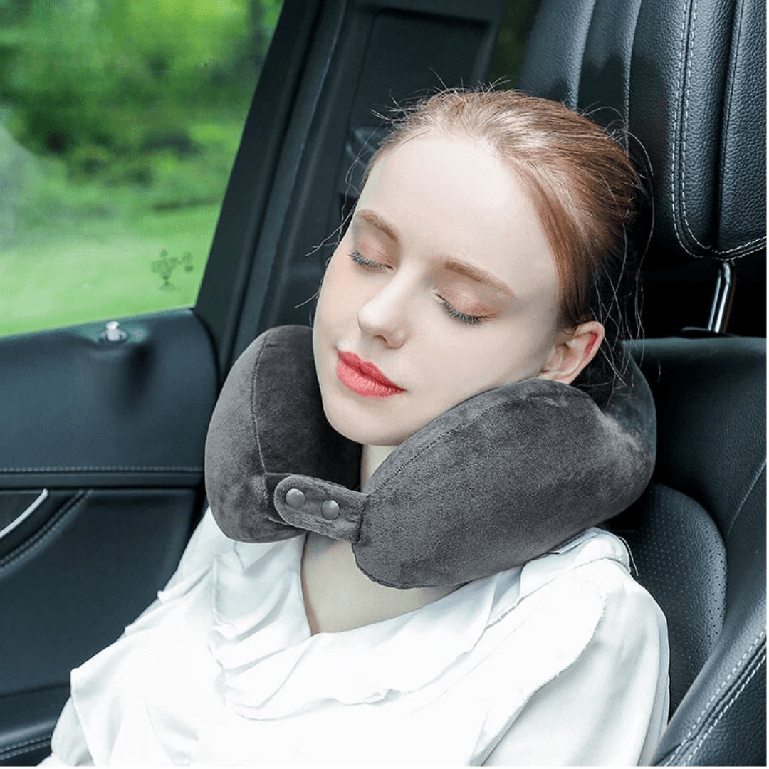 Travel Pillow, for Neck and Back, Support, Comfort, Memory Foam, Zipper, Hanging, Adjustable