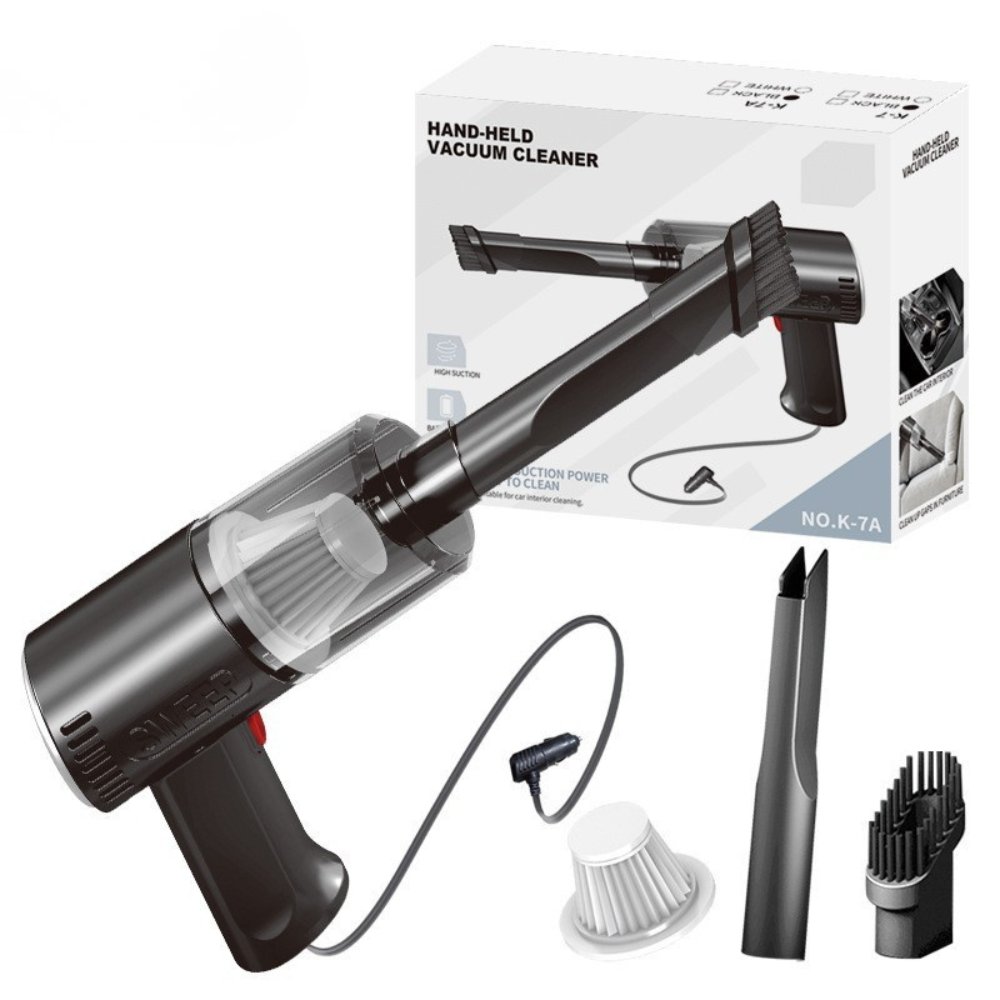 Aspirator Auto 120W, 9000PA, Model Portabil, Incarcare la Masina, 36x17cm