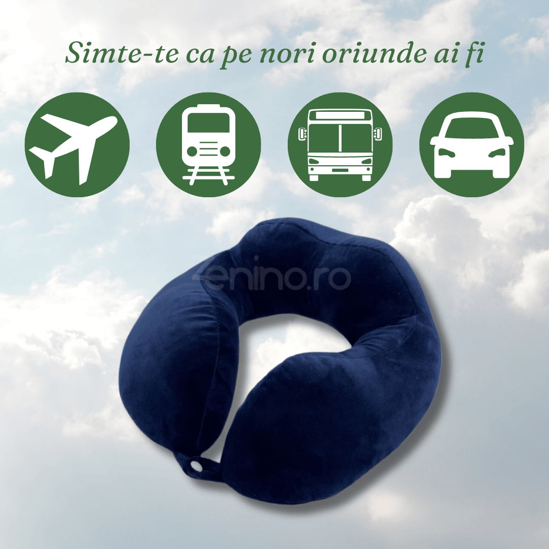Travel Pillow, for Neck and Back, Support, Comfort, Memory Foam, Zipper, Hanging, Adjustable