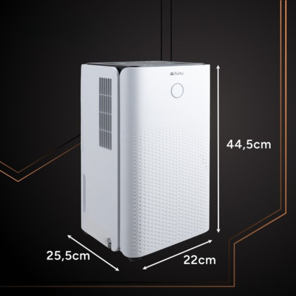 Dezumidificator 200W, Control Wi-Fi, 12L/24h, Temporizator, Silentios 38dB, Acoperire 30m