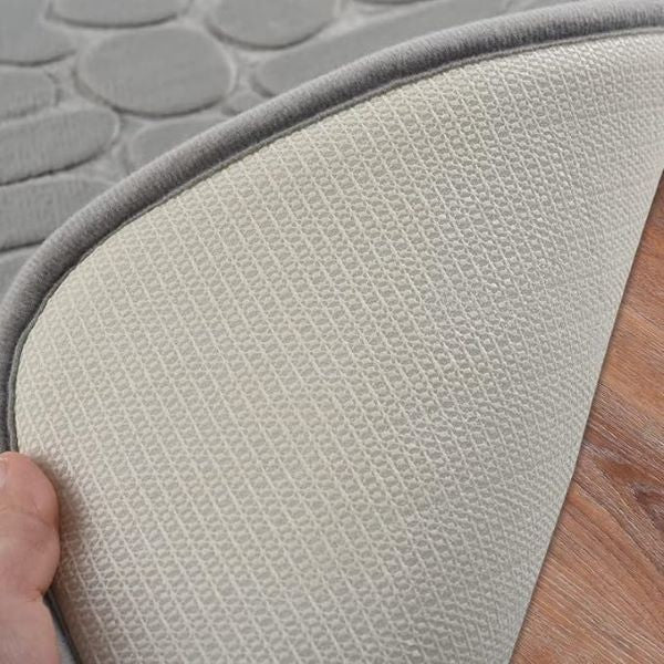 Covor de Baie, Antiderapant, Model 3D Pietre, 40x60cm