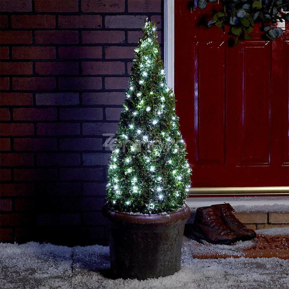 Christmas Installation, Linear, LED Bulbs, Multicolor, 8 Light Effects, Black Wire, 220V, Controller