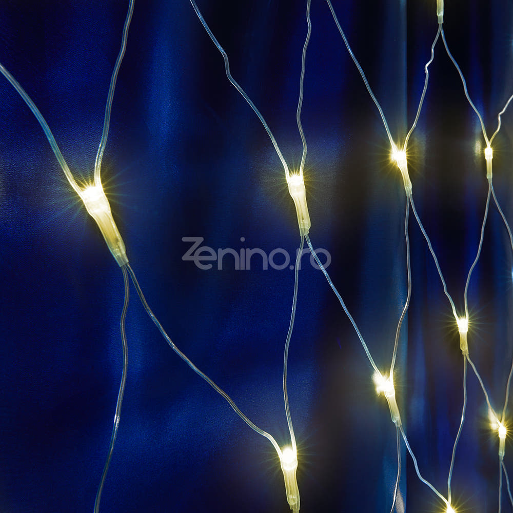 Christmas Installation, Mesh Type, LED Bulbs, 8 Light Effects, Interconnectable, Transparent Wire, 1.5m Extension Cord, Warm White, Cold White, Multicolor