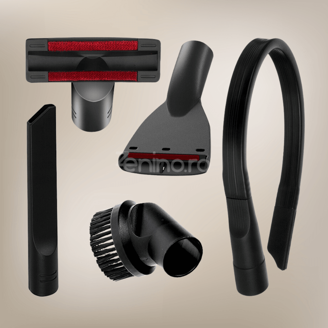 Set of 6 Vacuum Cleaner Heads, Soft Brushes, for Sofas, Cars, Carpets, 32mm, 31-35mm Adapter, Efficient Cleaning, ABS