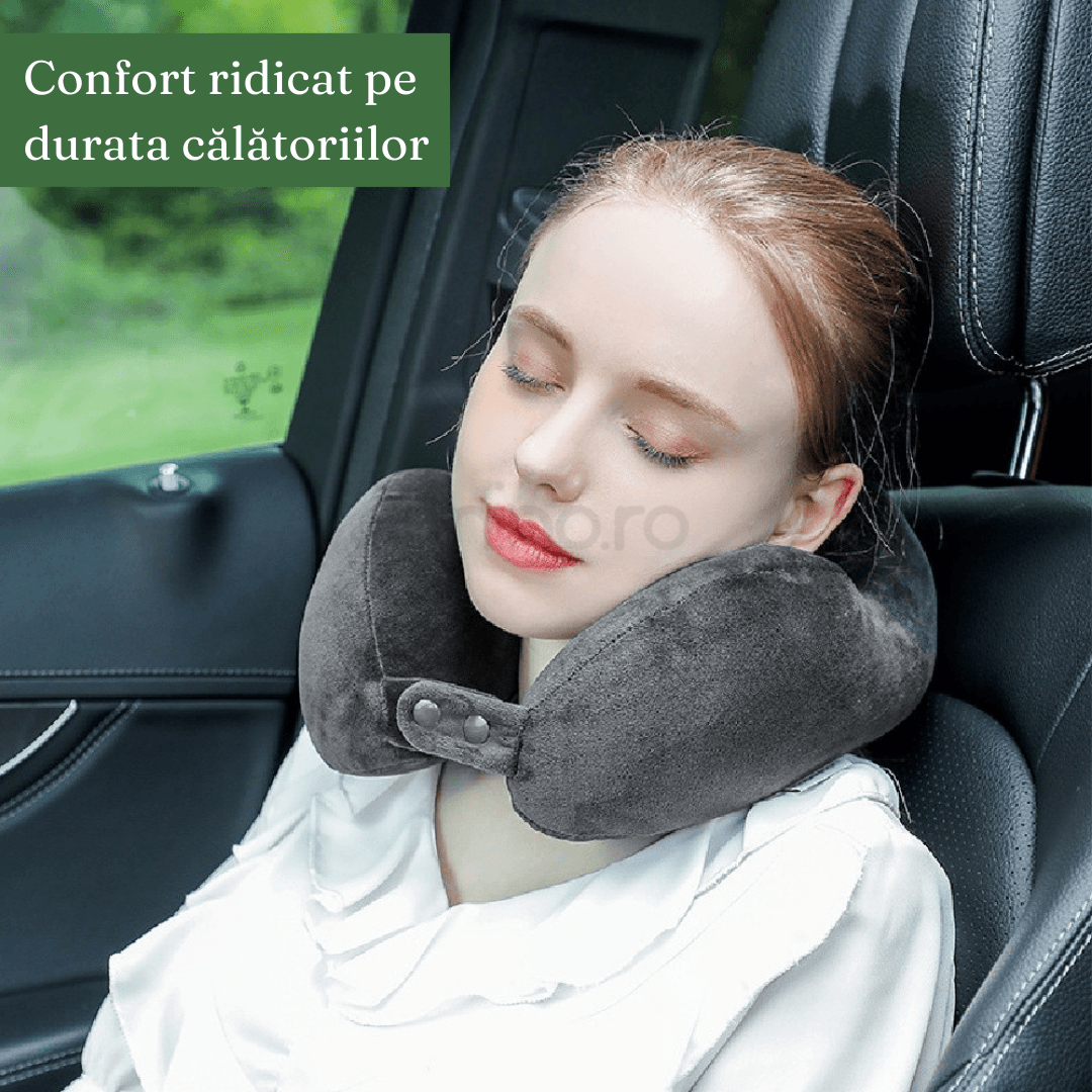 Travel Pillow, for Neck and Back, Support, Comfort, Memory Foam, Zipper, Hanging, Adjustable