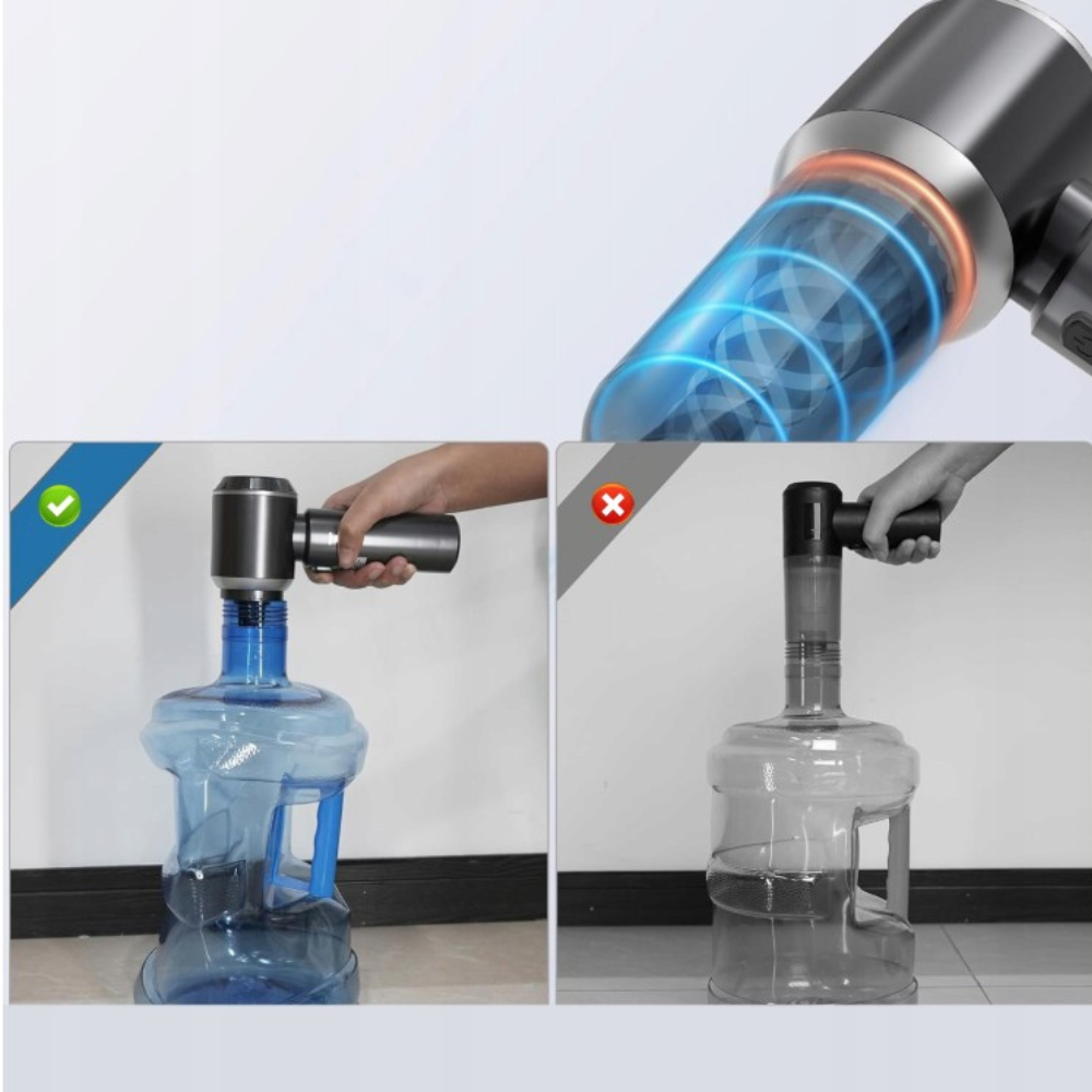 Aspirator Auto Portabil, 3 Viteze, 100W, Filtru Hepa, 2000mAh, 7 Capete Aspirare, 50dB