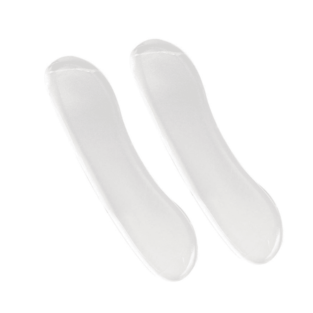 Set of 2 Invisible Insoles, Silicone, Soft Material, Inner Shoe Support, Corn Prevention, Transparent