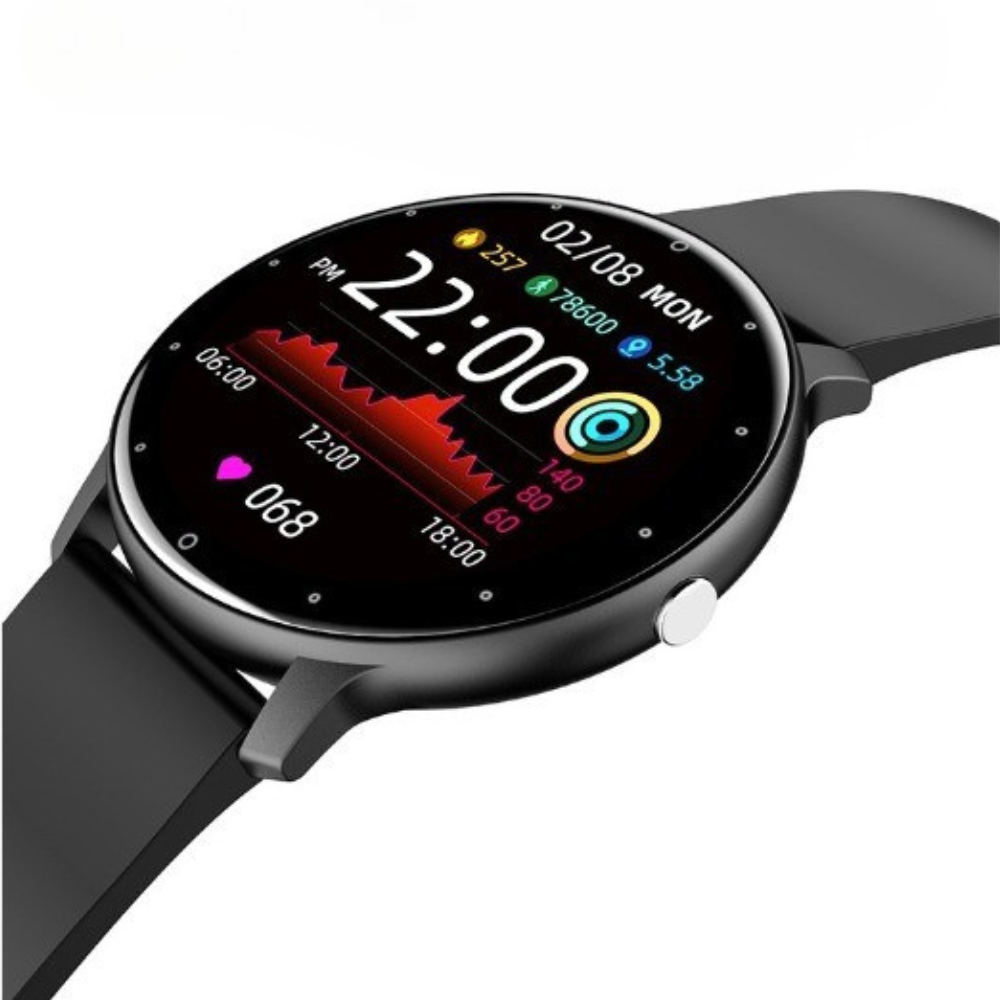 Ceas Smartwatch 220mAh, Pedometru, Monitorizare Sanatate, Compatibil cu Android/iOS, IP67, Notificari