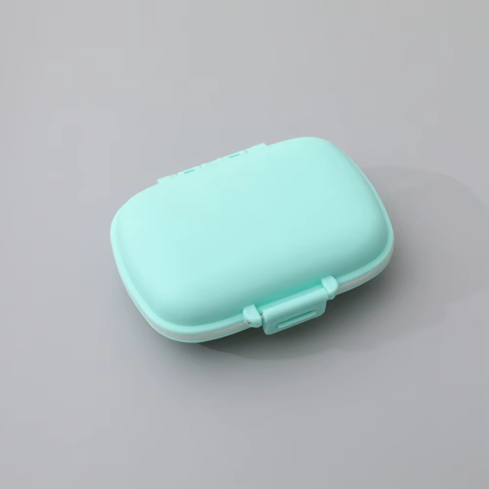 Medicine Organizer, 8 Compartments, Portable, Compact Size, 11x7cm, Plastic