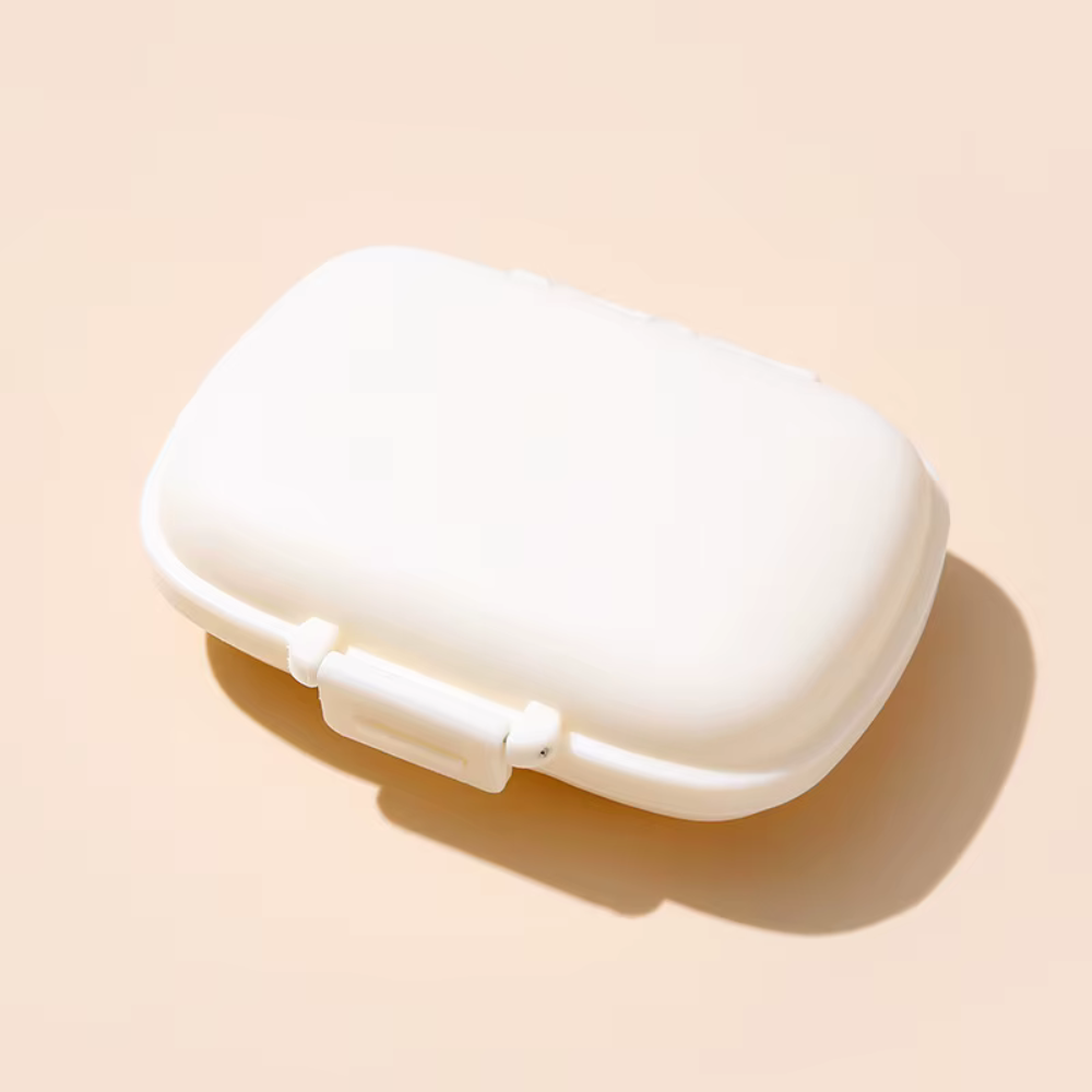 Medicine Organizer, 8 Compartments, Portable, Compact Size, 11x7cm, Plastic
