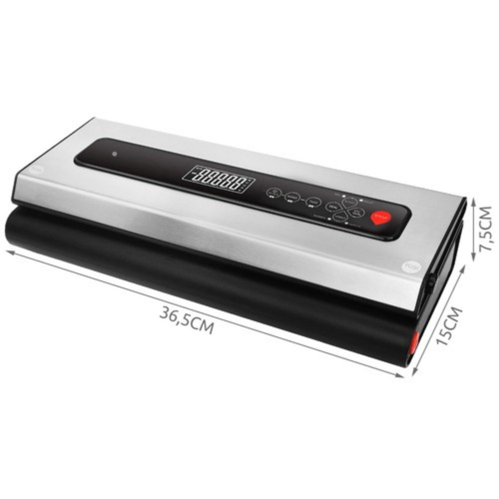 Vacuum Food Sealer, Built-in Scale, 120W, Bags Included, Gray