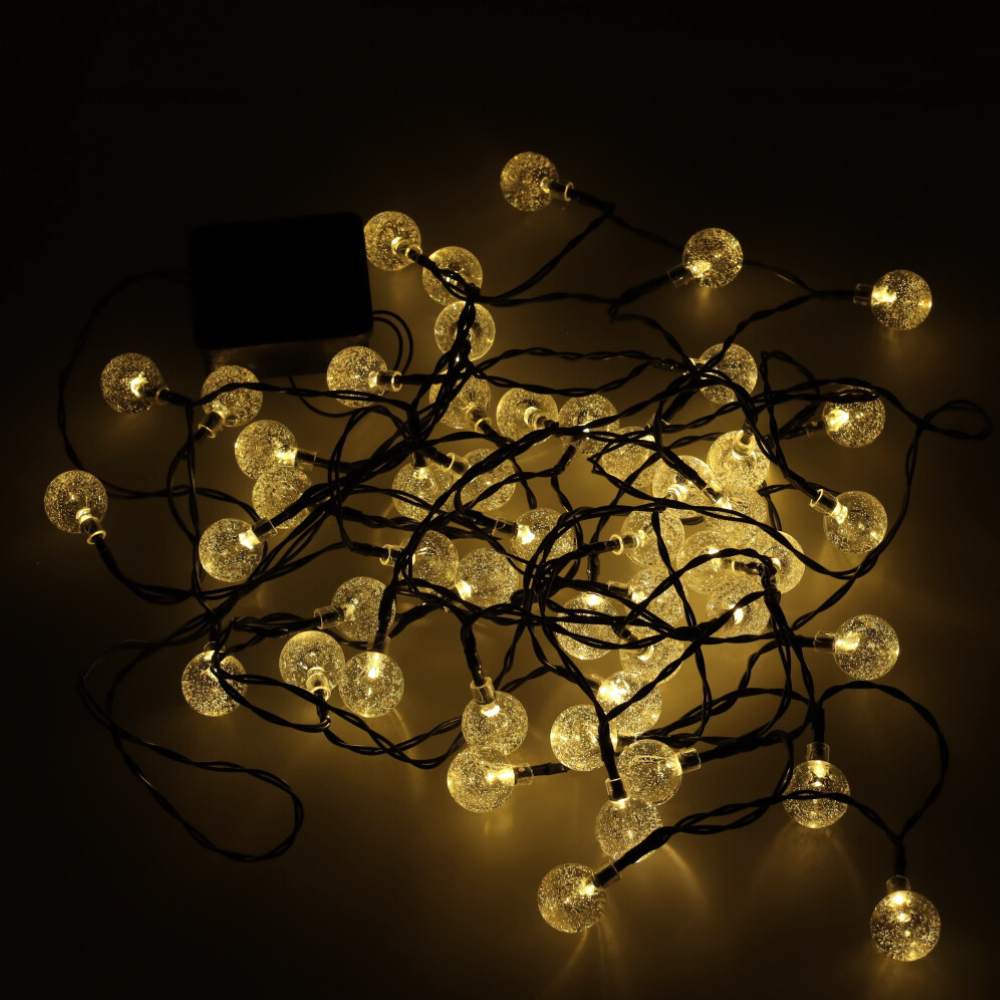 Solar Panel String, 30 LED, Dragonfly Shape, IP65, Ground Mount, 7 Hours Lighting, Length 6.5m, Multicolor