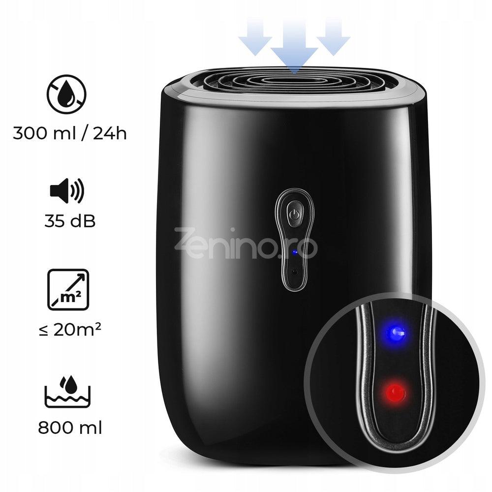 Dezumidificator Electric, Anti-Mucegai, Consum Redus de Energie, 330ml/24h, Silentios, Rezervor 0.8L, 22W