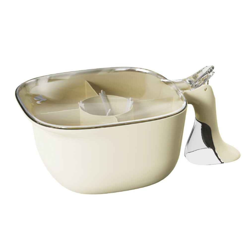 Spice Storage Box, 4 Compartments, with Spoons, Airtight Closure