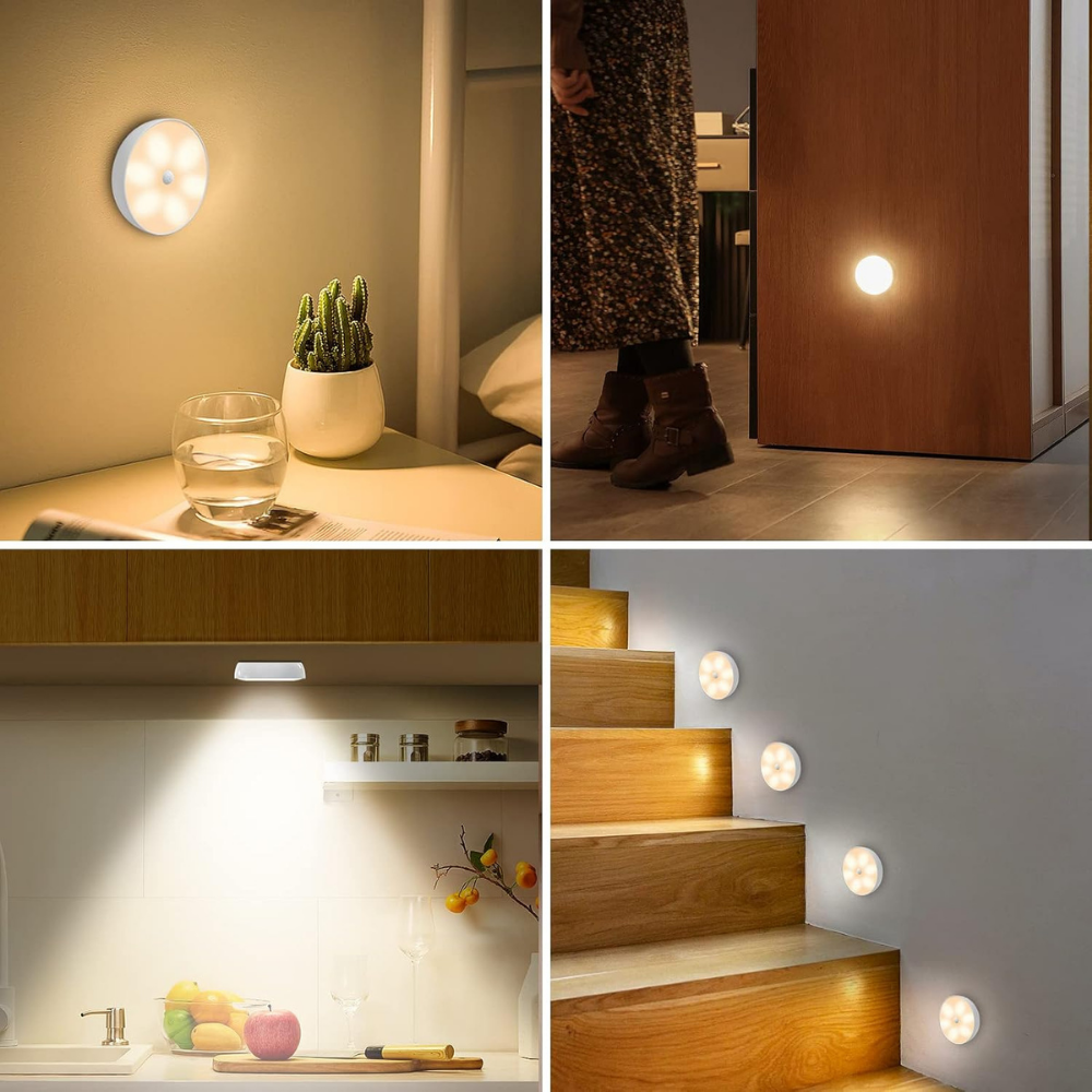 Lampa de Veghe, Senzor de Miscare, Incarcare USB, 8.5x2.3cm
