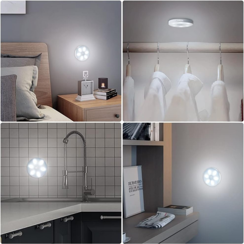 Lampa de Veghe, Senzor de Miscare, Incarcare USB, 8.5x2.3cm