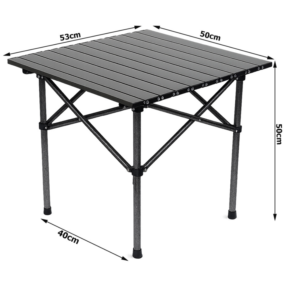 Masa de Camping Pliabila, Model Compact, 50x50x53cm, Sac de Transport