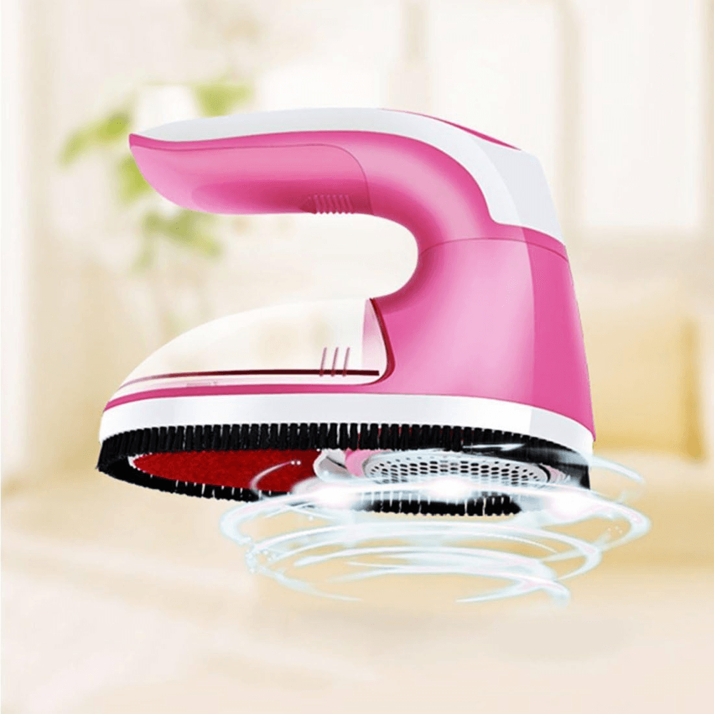 Lint Remover, 5W Power, Suitable for Clothes, Sofa, 6 Cutting Blades, USB Charging, Purple/Pink