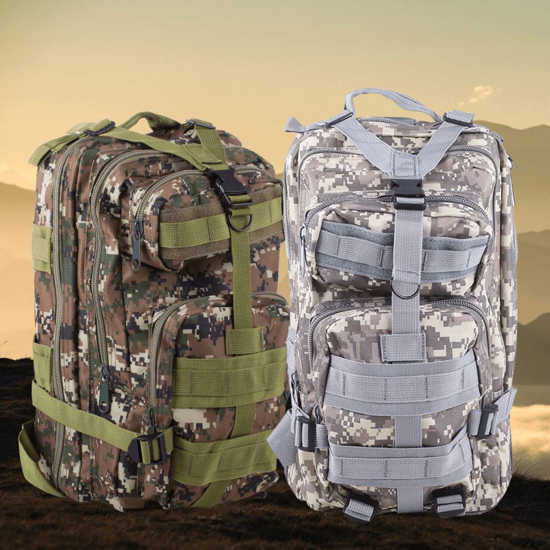 Rucsac Militar Tactic, pentru Drumetii, 30L, 2 Compartimente, Centuri de Prindere, Impermeabil, Material Rezistent, 43x24x25cm