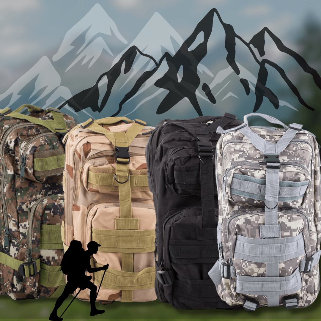 Rucsac Militar Tactic, pentru Drumetii, 30L, 2 Compartimente, Centuri de Prindere, Impermeabil, Material Rezistent, 43x24x25cm