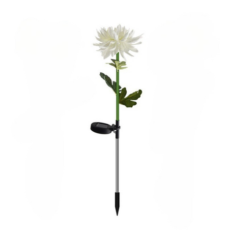 Lampa Solara Floare, Fixare in Sol, pentru Gradina, 400mAh, IP65