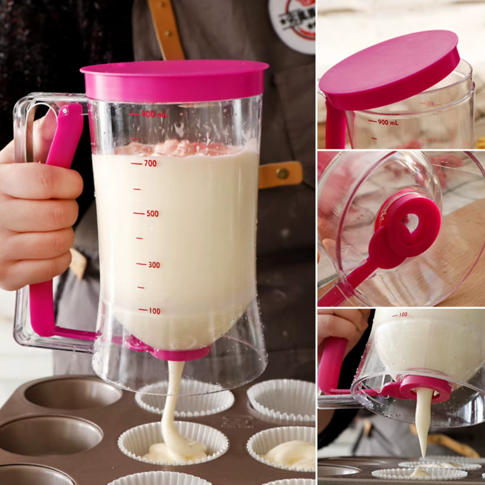 Dough Dispenser, for Cakes, 900ml, Spring Handle, Plastic