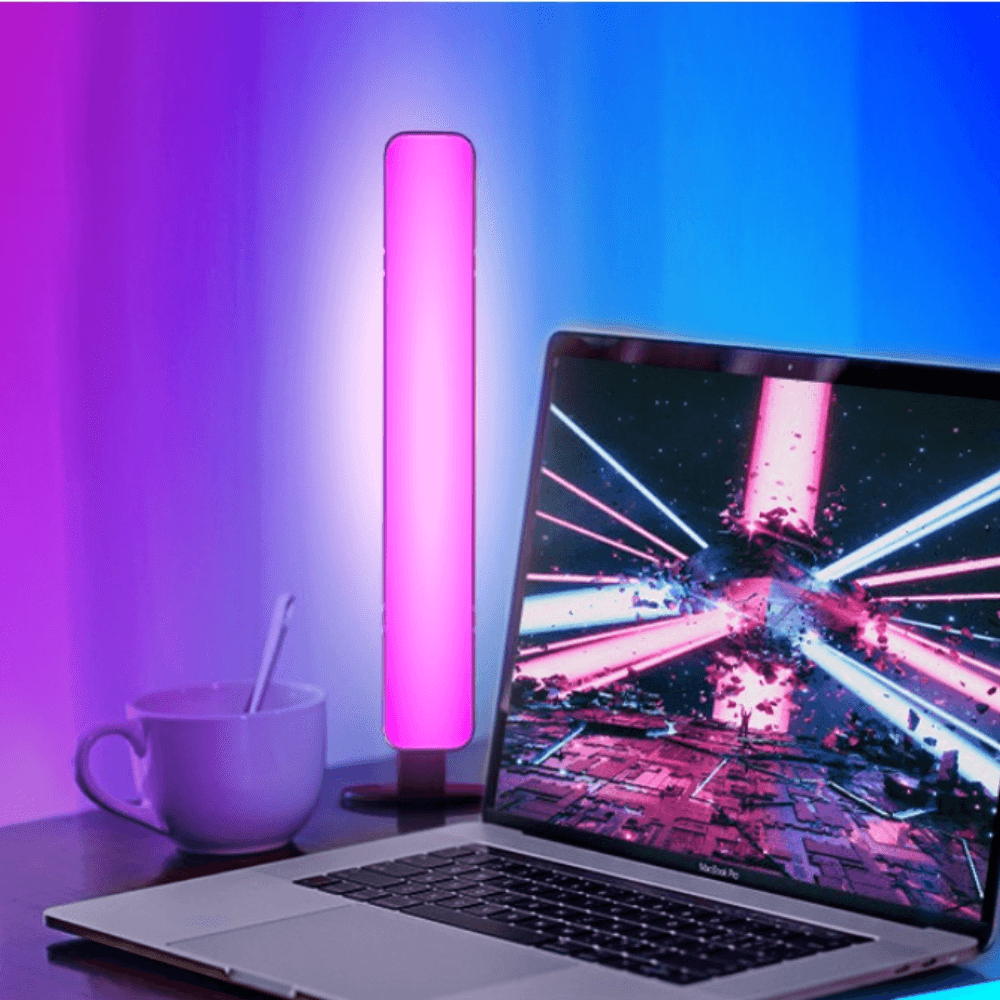 Lampa de Birou RGB, 14 LED, 10W, Putere 5V, Telecomanda Control, Cablu USB, 25.5x4x3.5cm