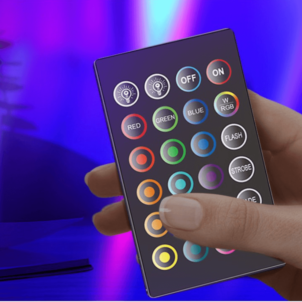 Lampa de Birou RGB, 14 LED, 10W, Putere 5V, Telecomanda Control, Cablu USB, 25.5x4x3.5cm