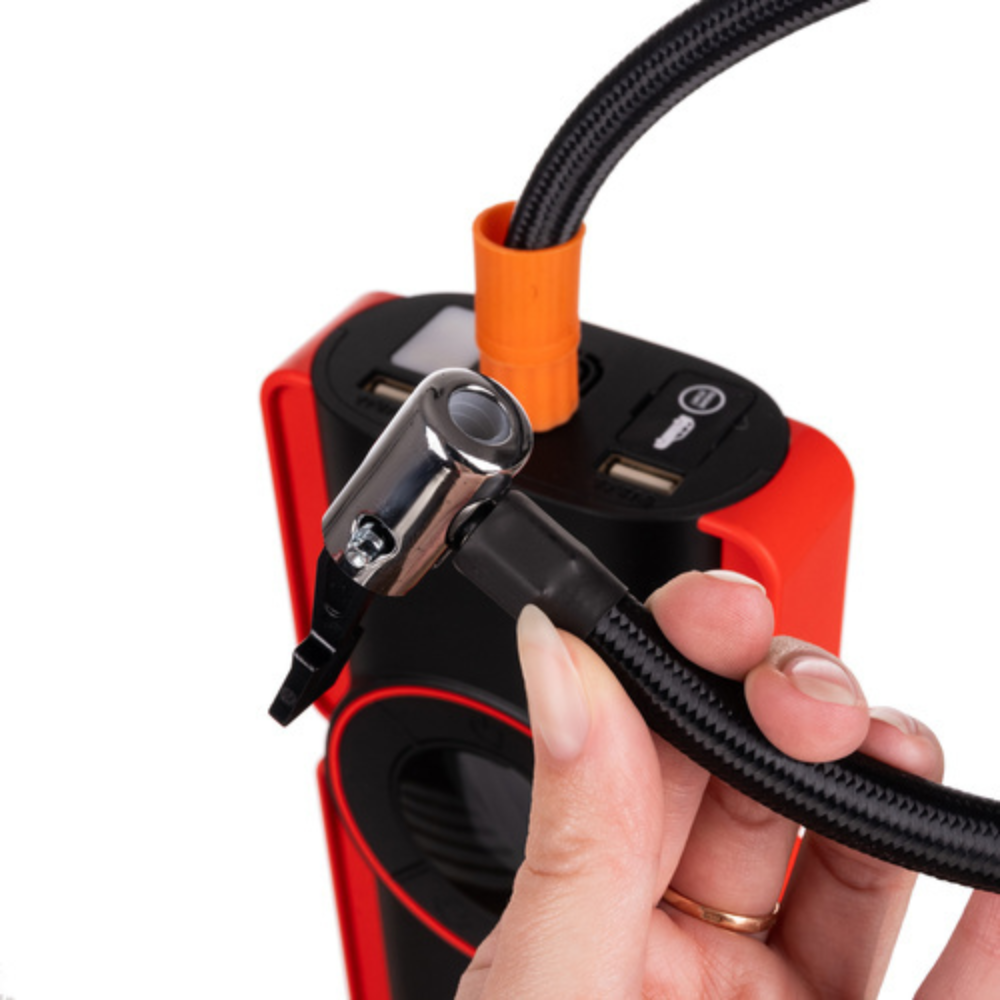 Redresor Auto 6in1, Starter 800A, 120W, 12V/10A, 10000 mAh, Lanterna LED, Compresor