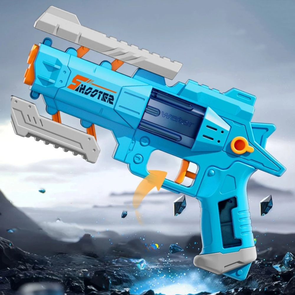 Pistol cu Apa pentru Copii, Rezervor 200ml, Usor de Folosit, 3 Ani+