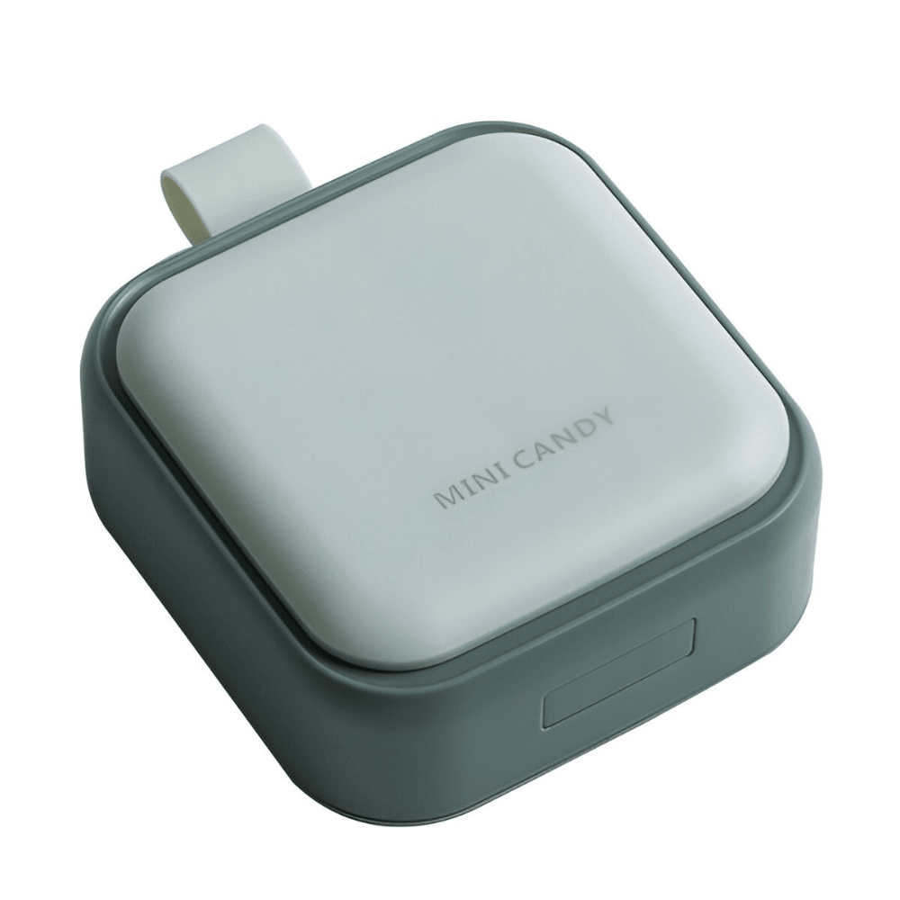 Mini Medicine Box, Efficient Organization, 4 Compartments, Airtight Closure, Portable