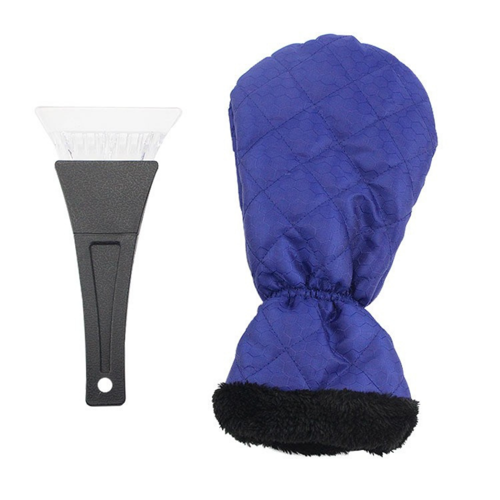 Snow Scraper and Glove Set, Waterproof Material, Padded