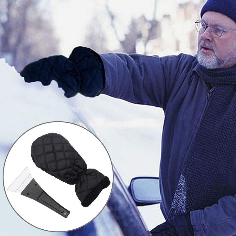 Set Racleta si Manusa pentru Zapada, Material Impermeabil, Captusit