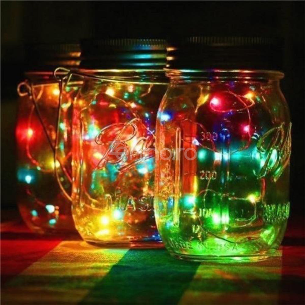 Christmas Installation, Linear, LED Bulbs, Multicolor, 8 Light Effects, Transparent Wire, 220V, Controller