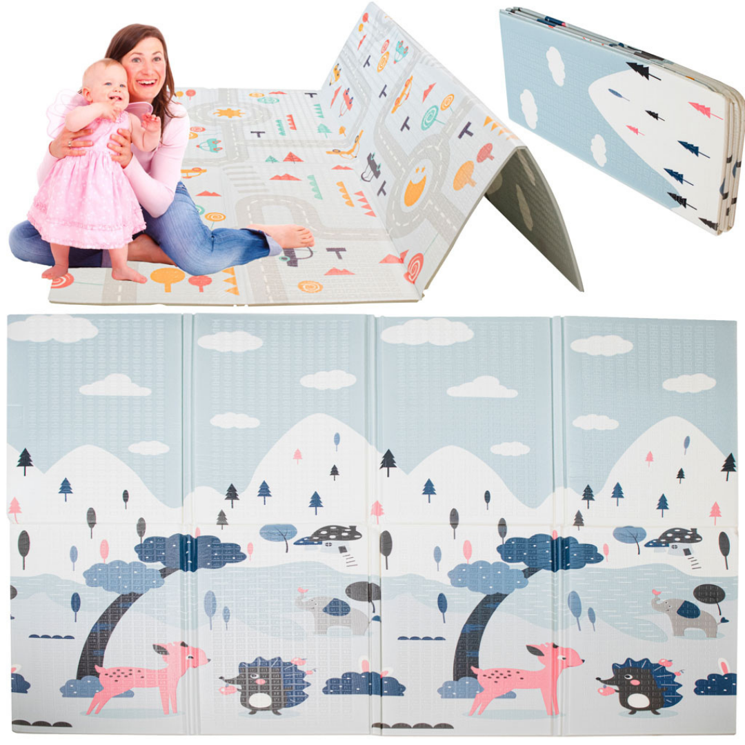 Educational Mat for Children, 2 Sides, Interactive, Harmonious Development, Foam, Insulating Material, Easy to Clean, Various Models