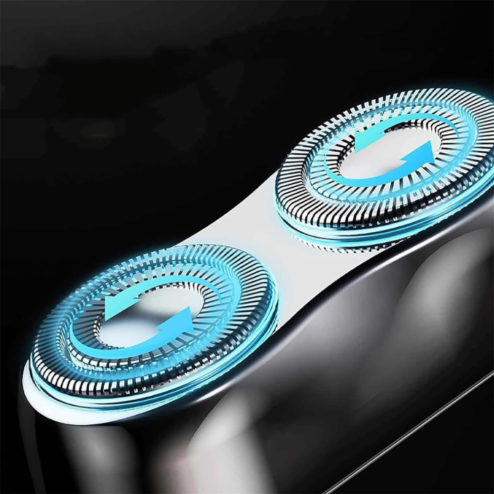 Mini Shaver, Precise Cutting, Steel Blades, 3W, Type-C Charging, 45min Battery Life.