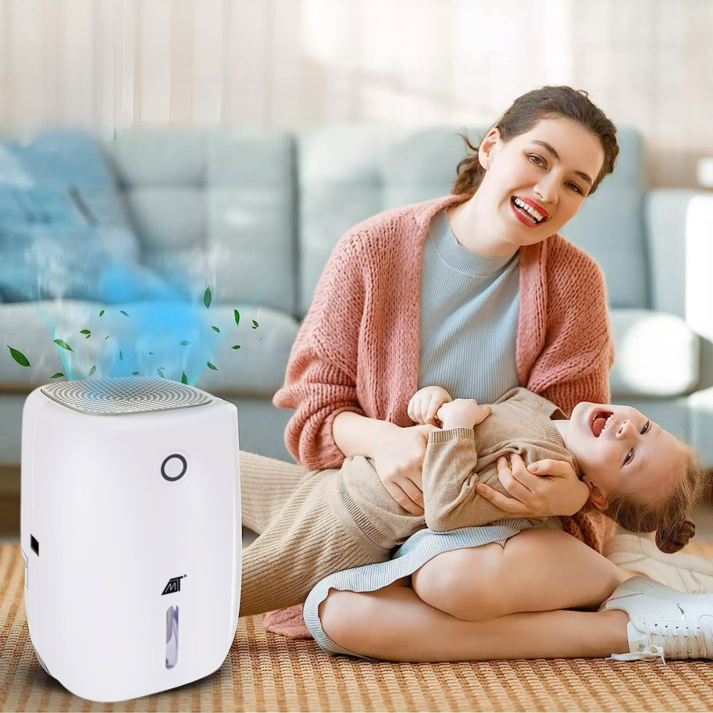 Electric Dehumidifier, Anti-Mold, Low Energy Consumption, 330ml/24h, Silent, 0.8L Tank, 22W