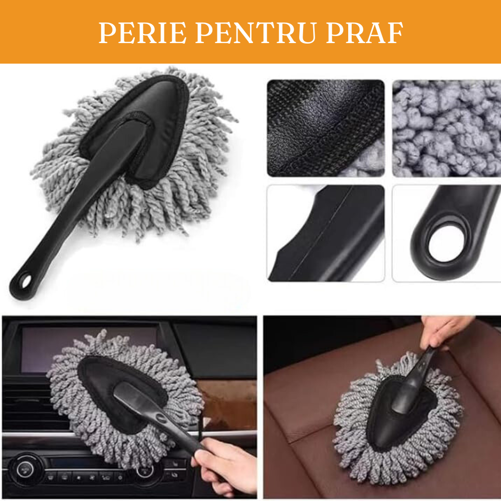 Set Accesorii Curatare Auto, Lavete Microfibra, Perie Anvelope, Pensula Detailing, Burete, Interior/Exterior