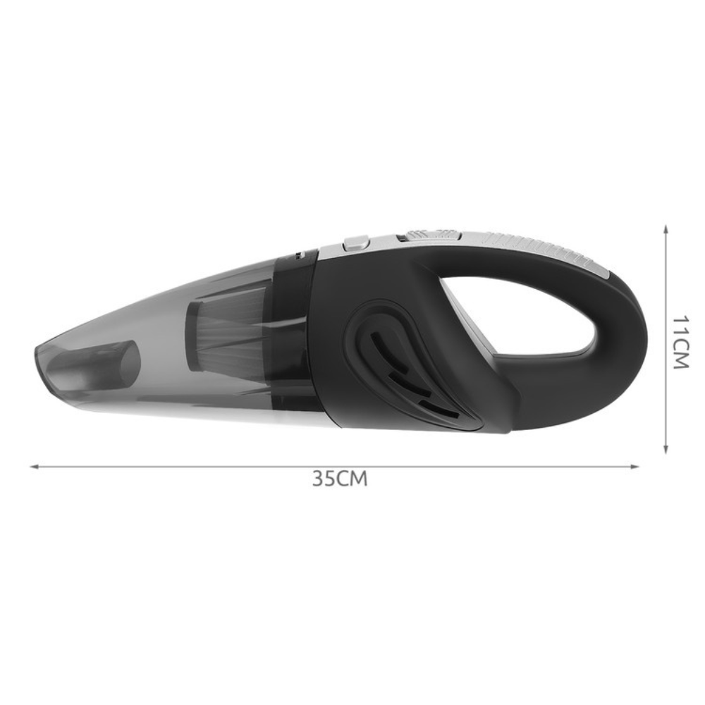 Aspirator Auto Portabil, 120W, Filtru Hepa, 2500mAh, Accesorii Incluse, Negru