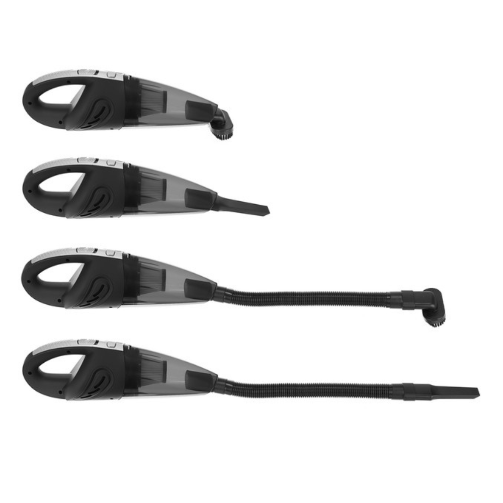 Aspirator Auto Portabil, 120W, Filtru Hepa, 2500mAh, Accesorii Incluse, Negru