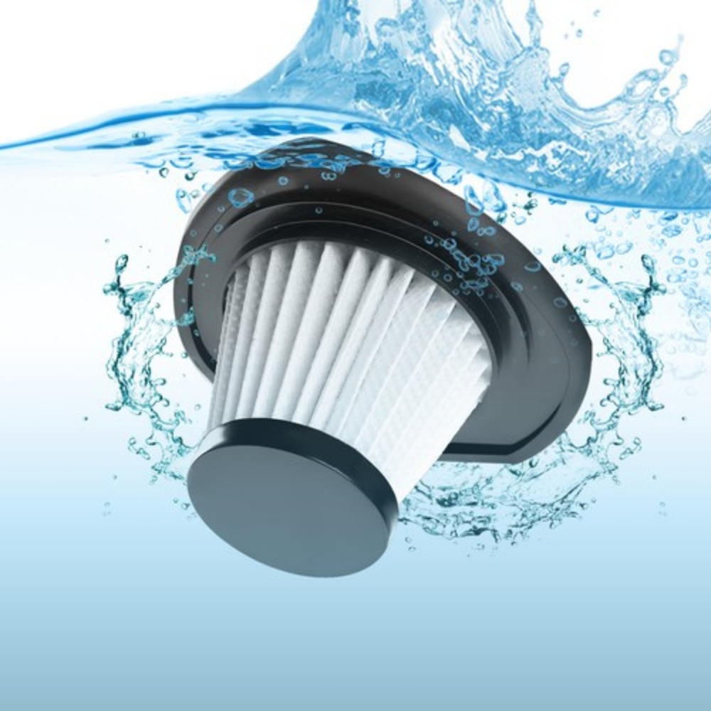 Aspirator Auto Portabil, 120W, Filtru Hepa, 2500mAh, Accesorii Incluse, Negru