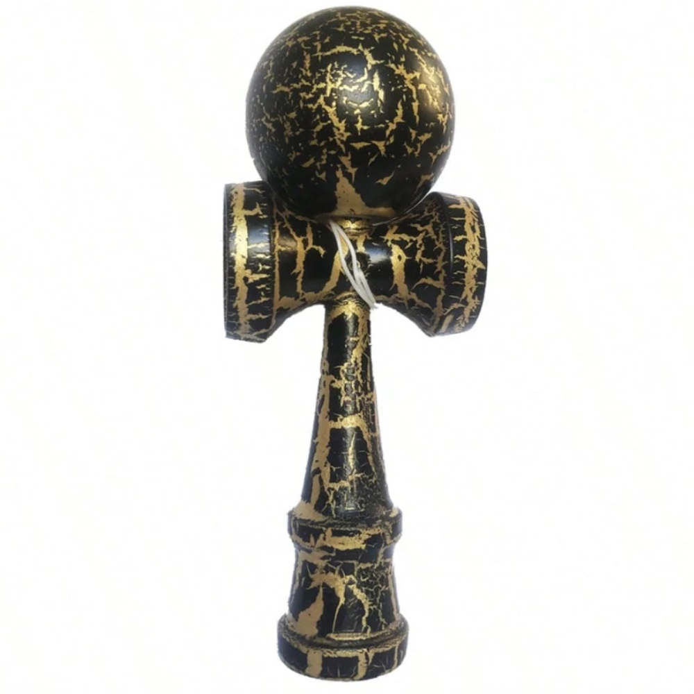 Kendama Original Profesional, Crack, 18cm, din Lemn, Joc Interactiv, Copii si Adulti