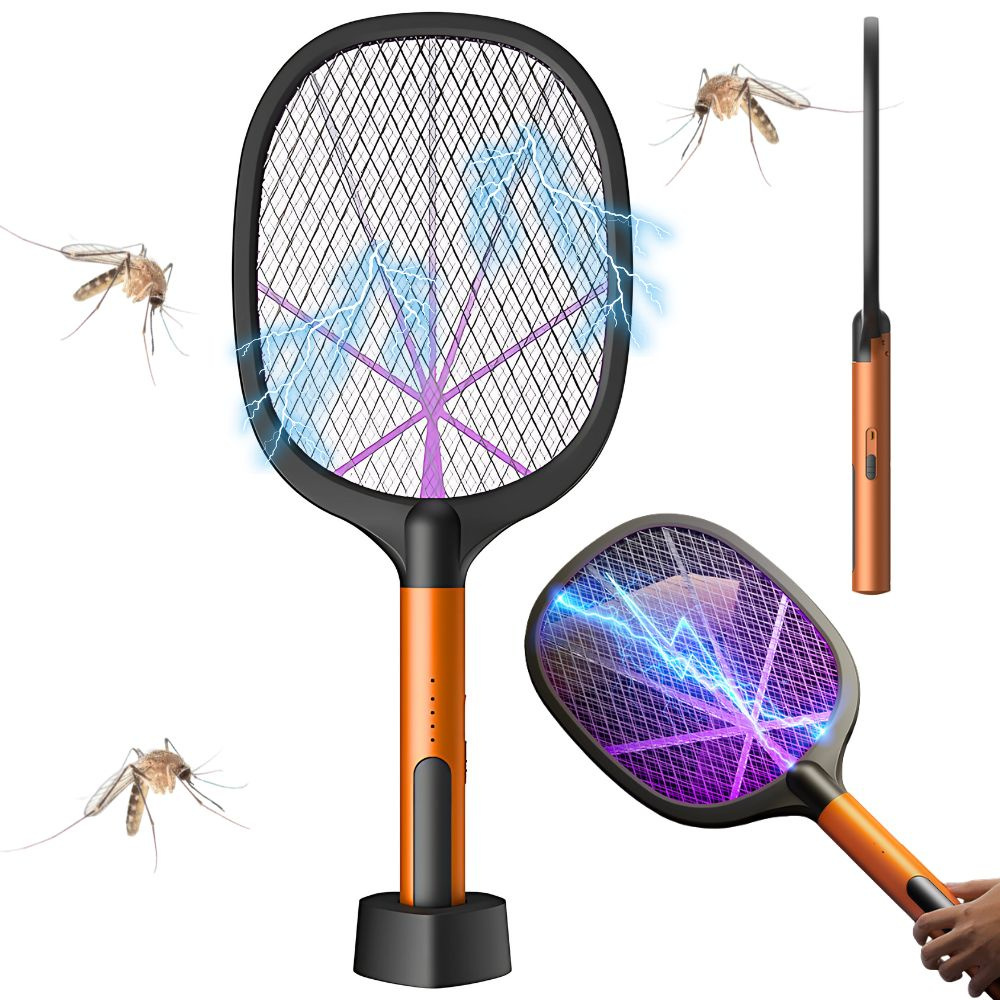 Paleta Electrica Anti-Daunatori, Incarcare USB, Lampa UV, Impotriva Tantarilor si Insectelor