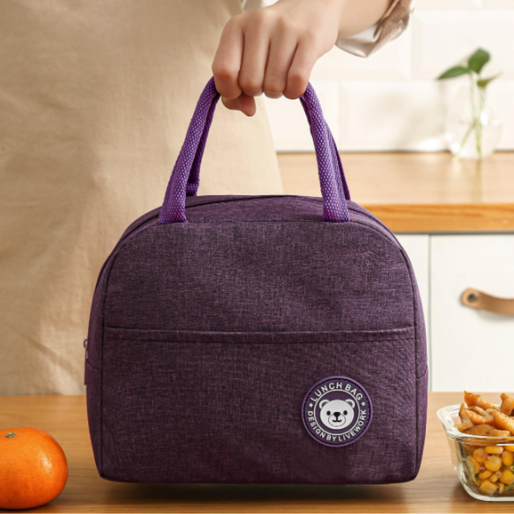 Geanta Termica pentru Pranz, 22x14x19cm, Impermeabila, Buzunar Lateral