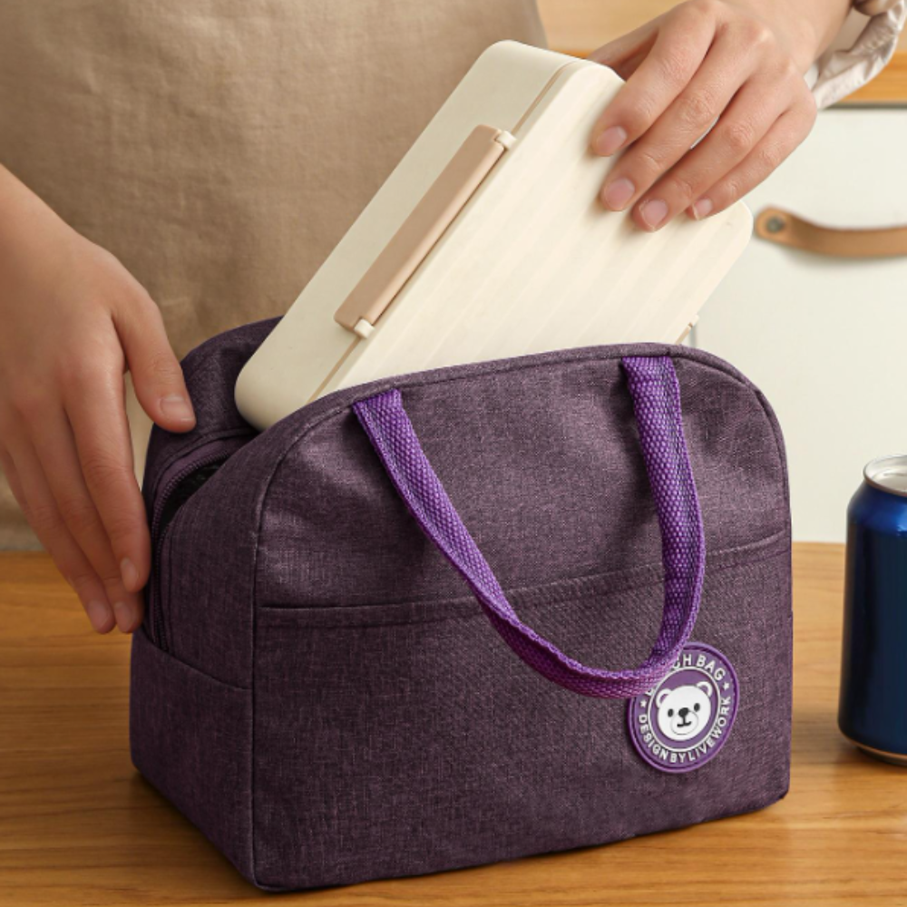 Geanta Termica pentru Pranz, 22x14x19cm, Impermeabila, Buzunar Lateral