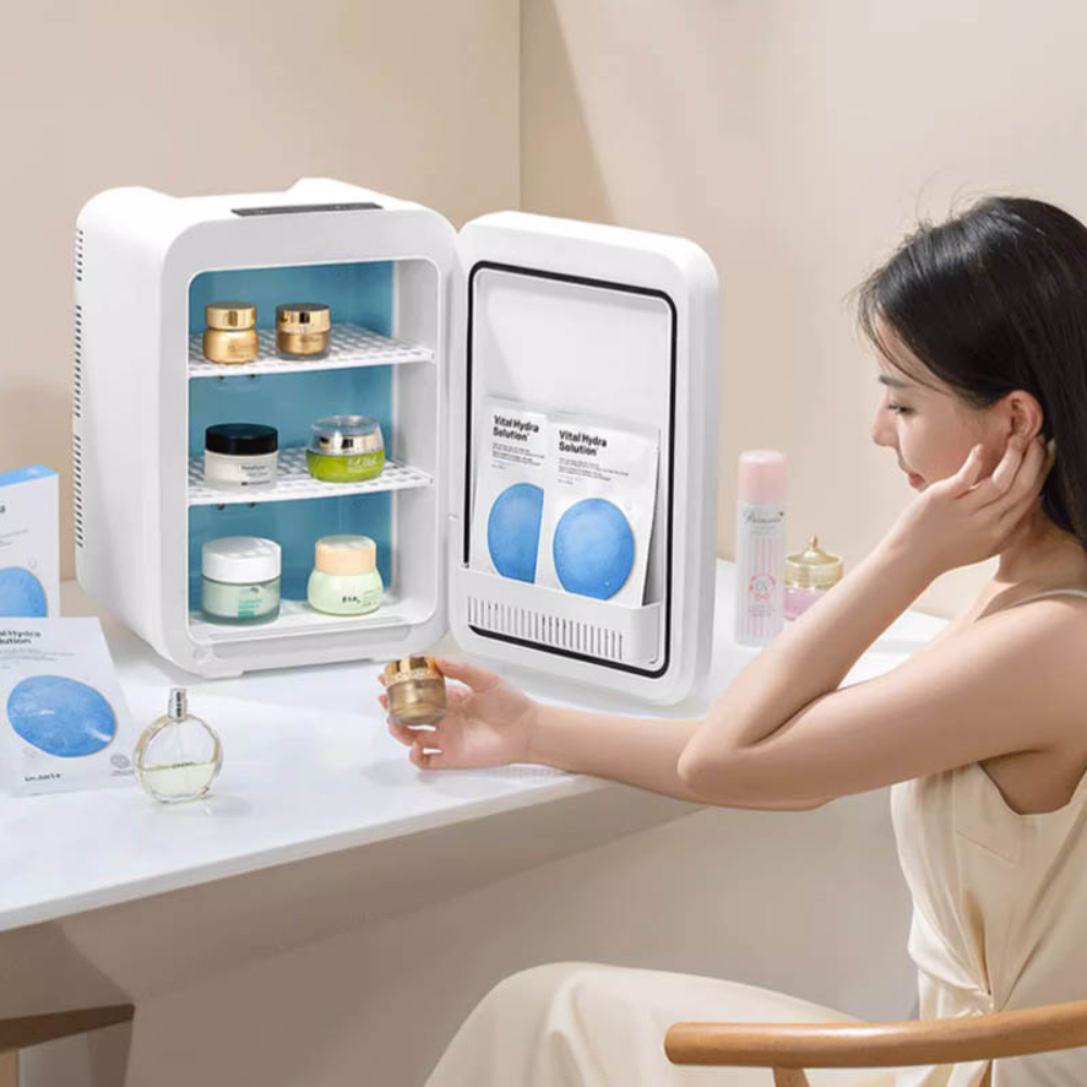 Mini Frigider Portabil 8L, Functie Incalzire si Racire, pentru Alimente si Cosmetice